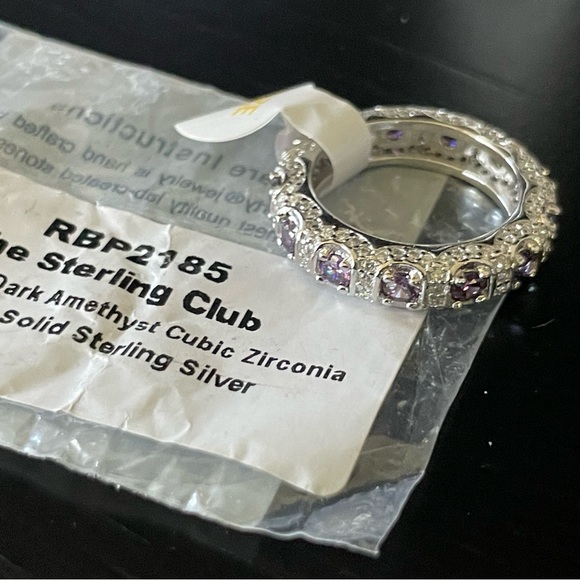 BP Dark Amethyst Sterling Silver Band (RBP 2185) - Picture 7 of 11